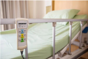 Hospital beds Senses bed rail position